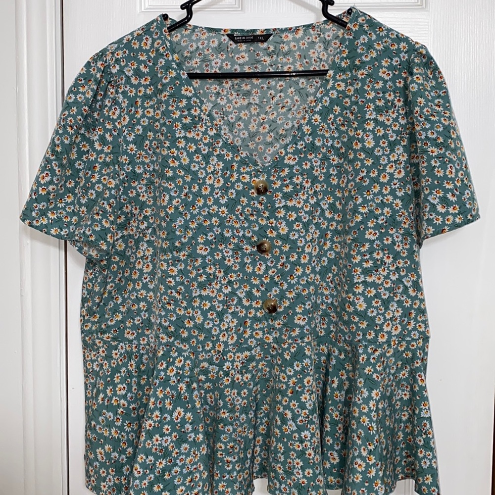 Shein floral top